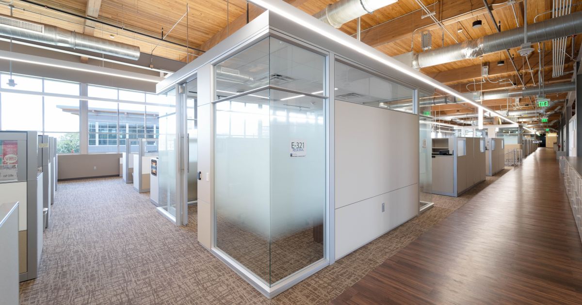 Combination Walls Glass + Solid Modular Wall Systems DIRTT