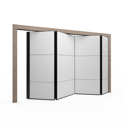 Image of a modular solid folding wall system.