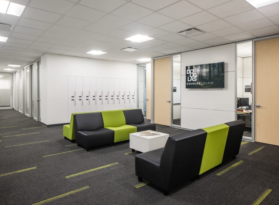 Higher education open space training center with sustainable construction