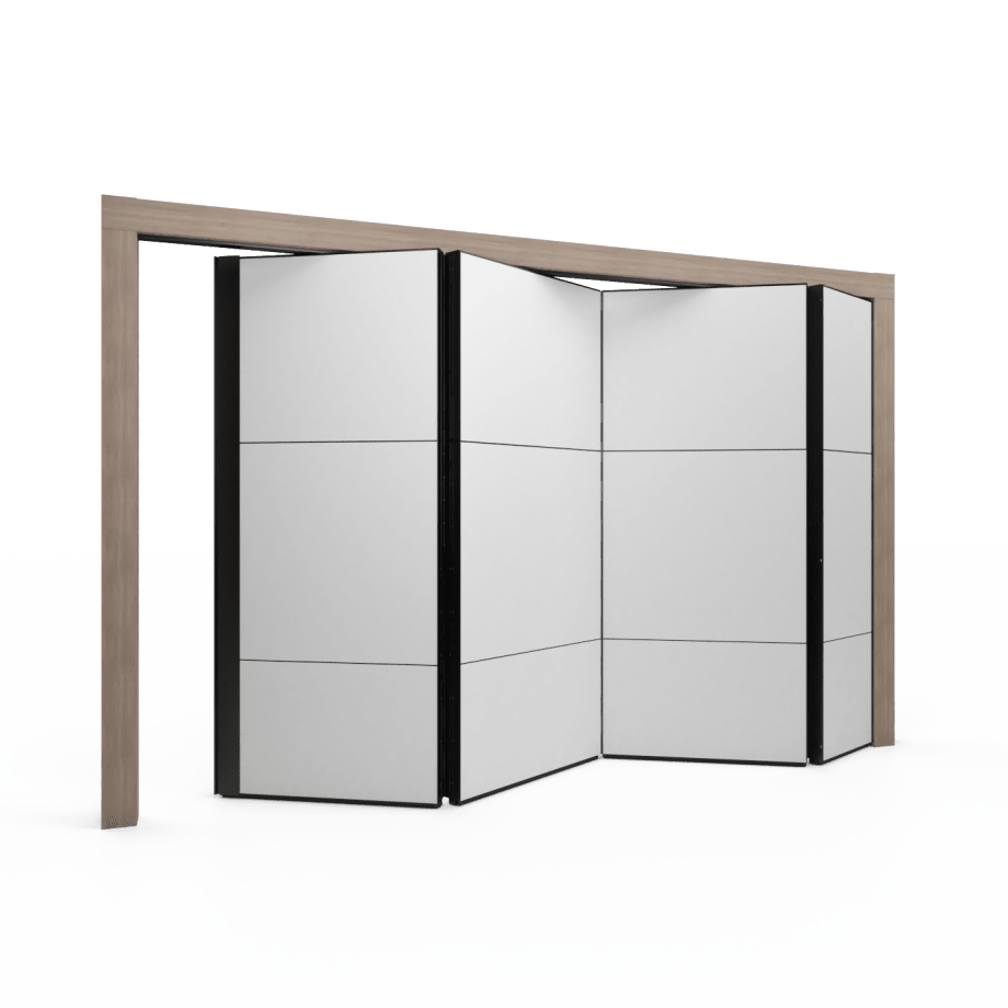 Image of a modular solid folding wall system.
