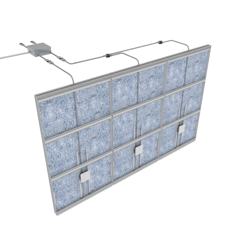 Image of an electrical modular power wall system
