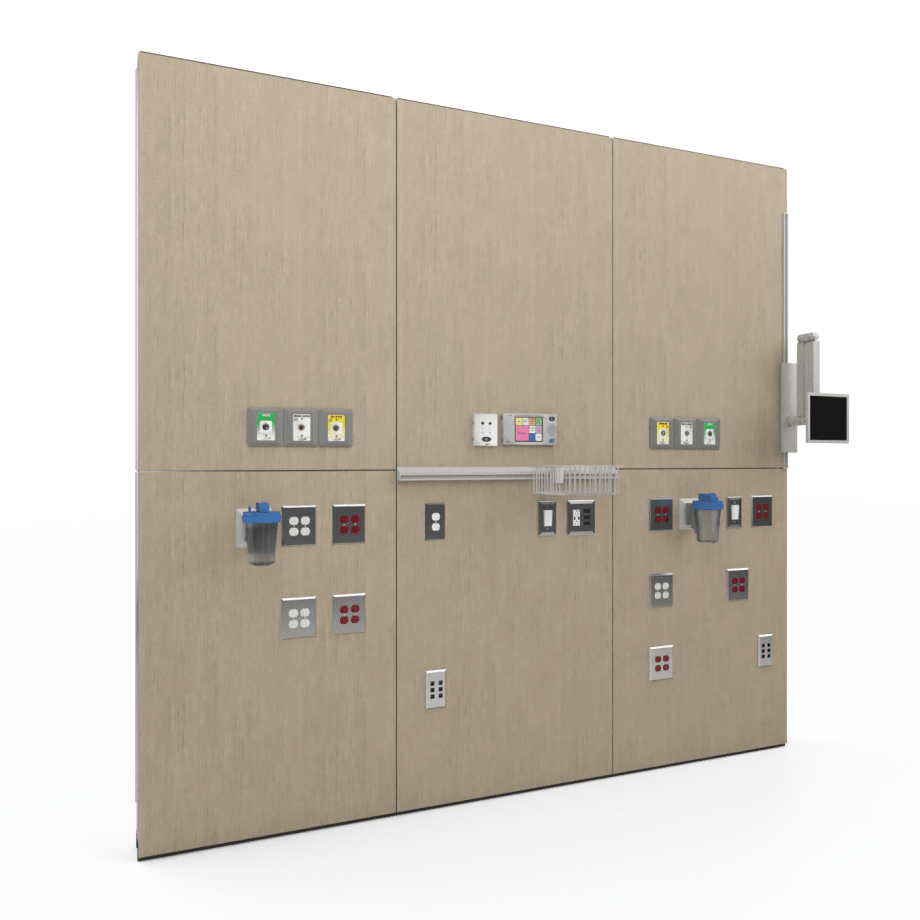 Headwall modular construction system shown