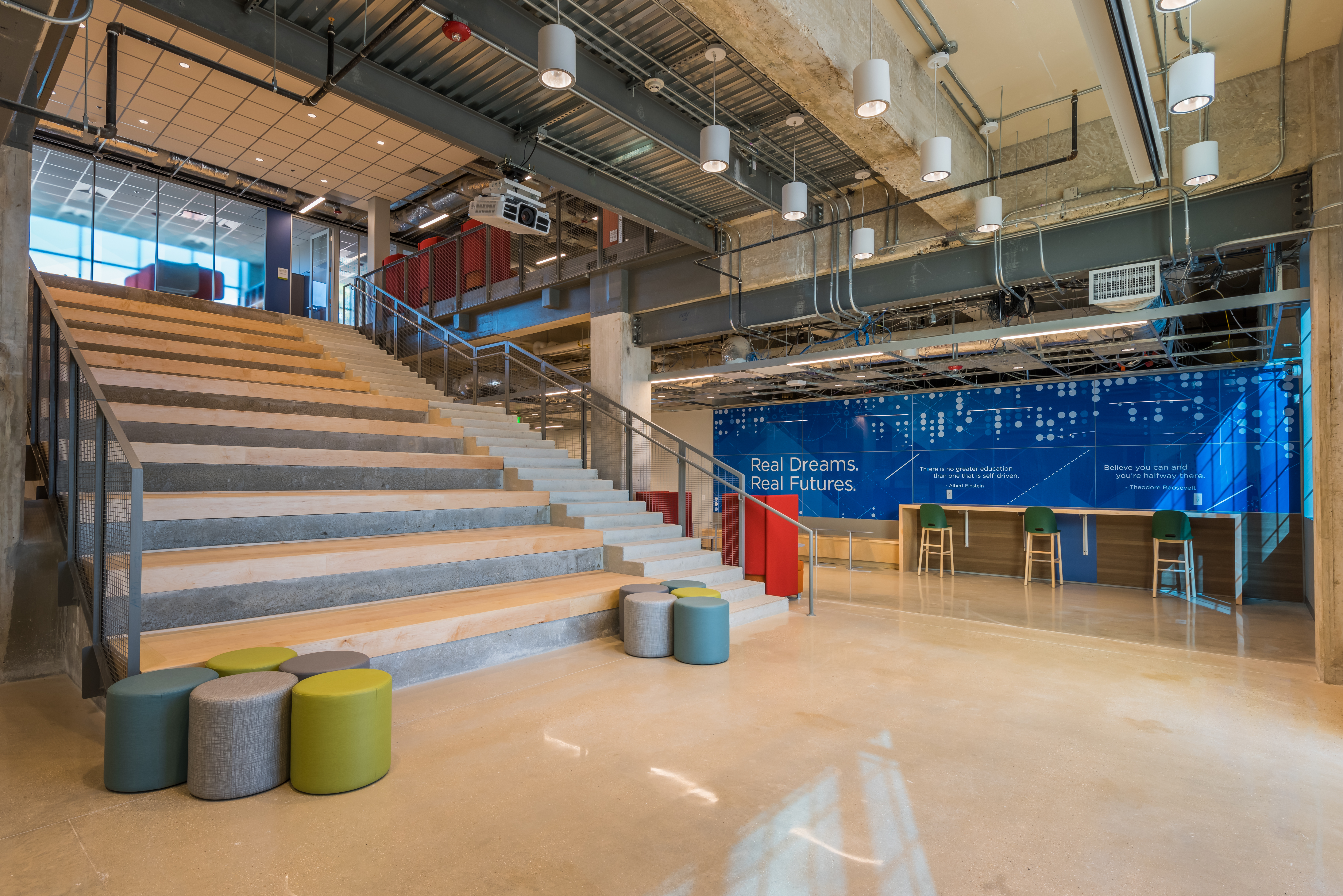 Cast Tech High School Lobby | DIRTT