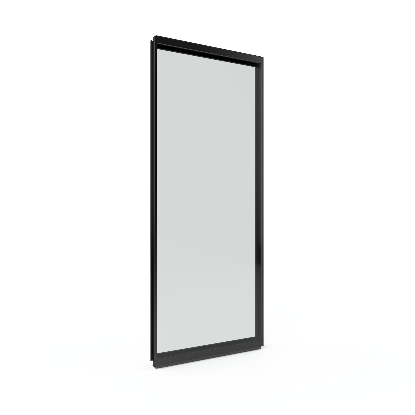 Double Pane Modular Glass Wall System single panel