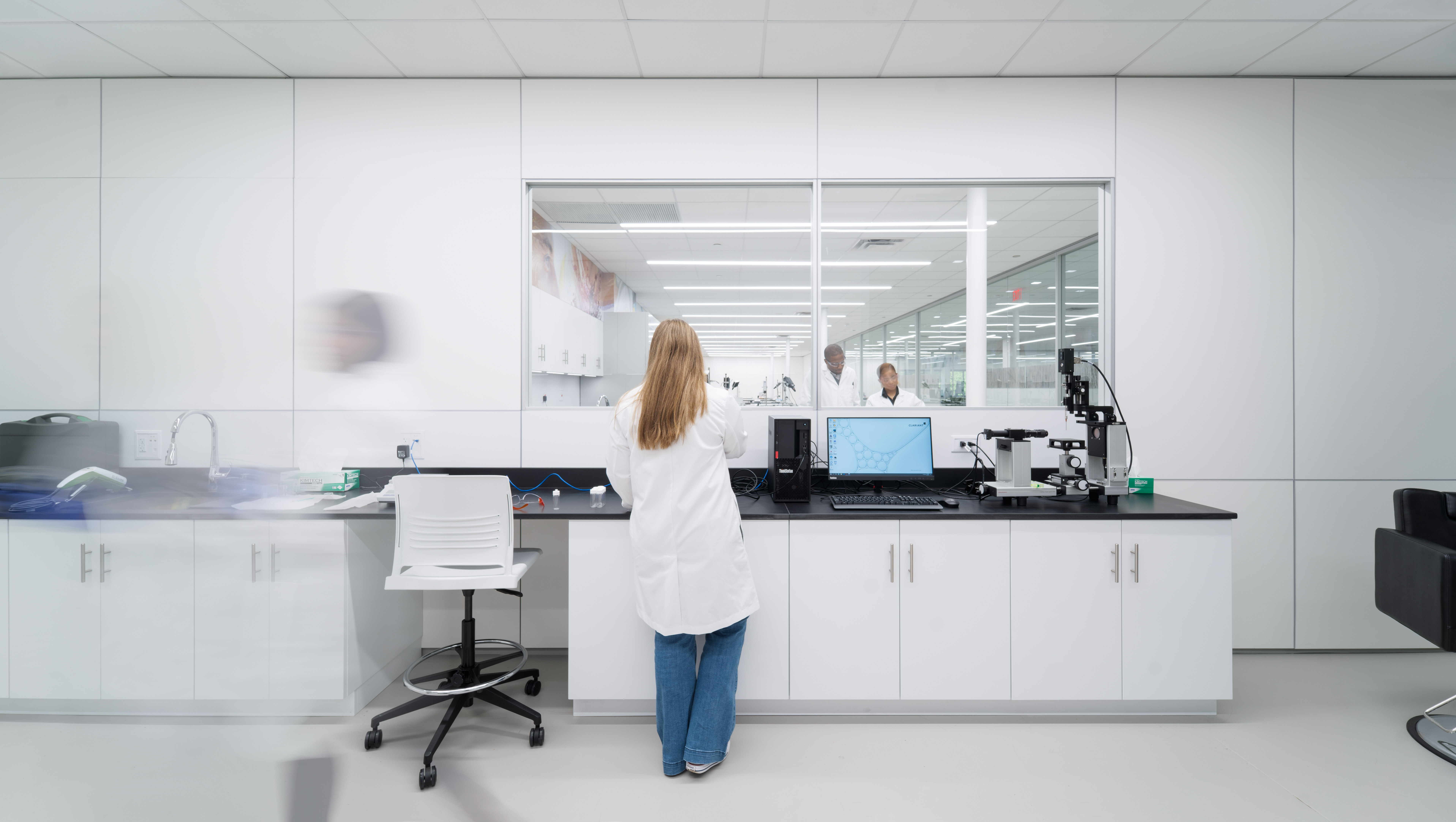 Image of a modular casework solution in a healthcare environment