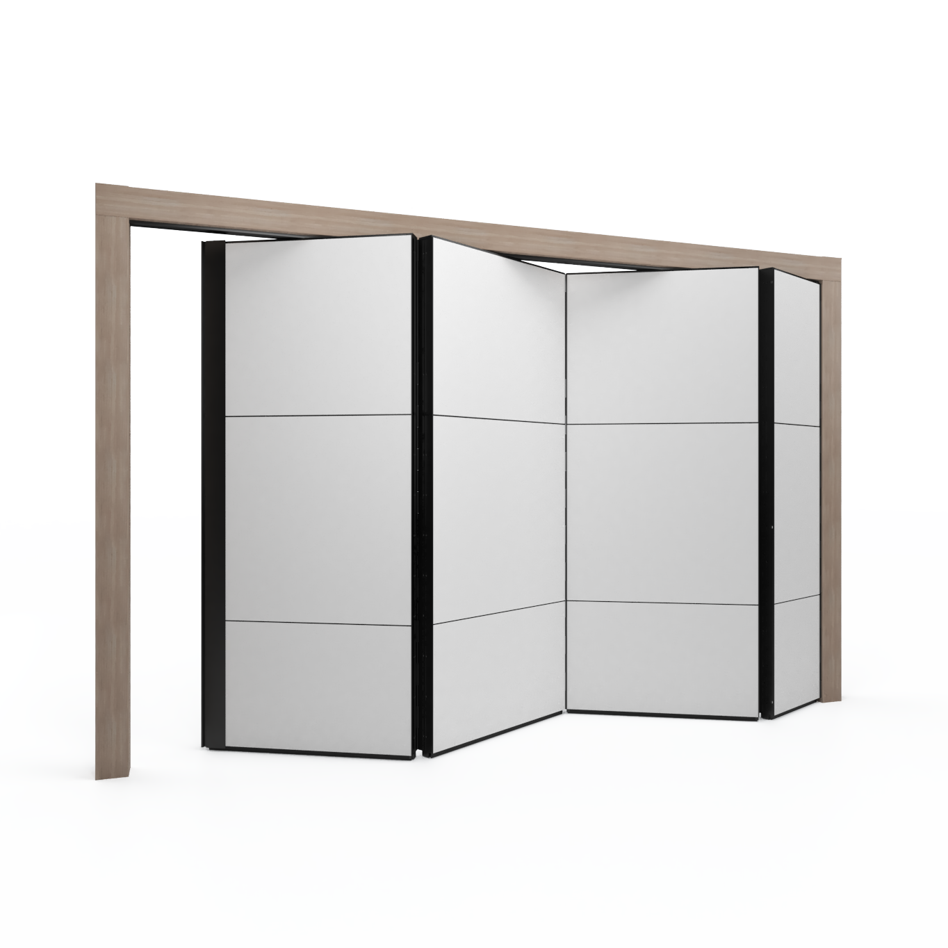 Image of a modular solid folding wall system.