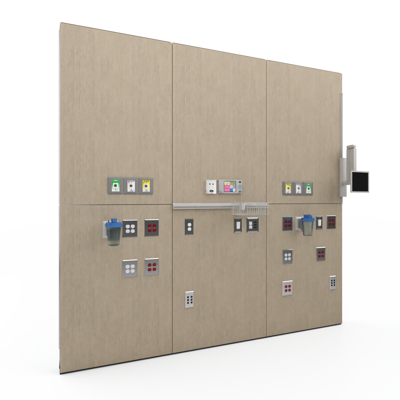 Headwall modular construction system shown